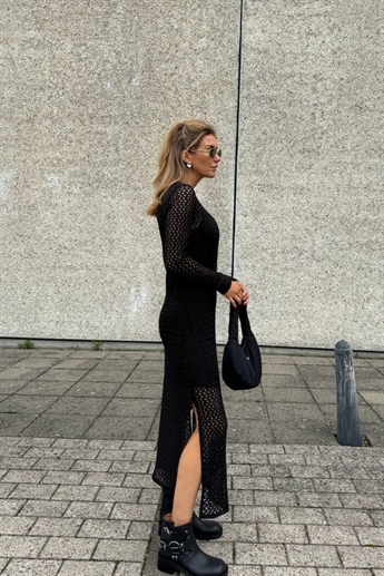 Helene Long Dress, Black